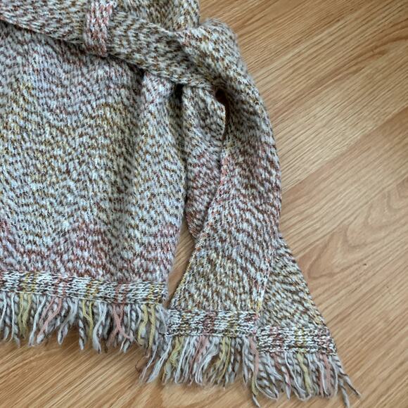 Vintage Missoni Wool Crochet Tweed Woven Knit Fringe Mini Skirt Size 42 (US 6) - Picture 6 of 12